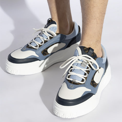 펜디 포스 스니커즈 화이트, 라이트 블루