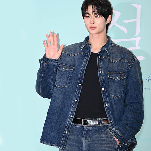 프라다 패디드 데님 셔츠 (변우석 착용)