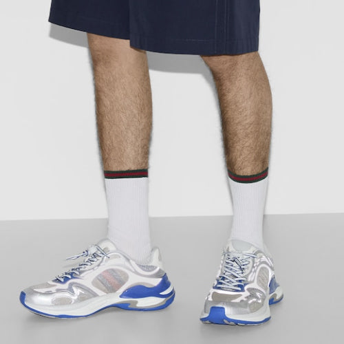 구찌 2.0 트레이너 스니커즈 그레이 블루