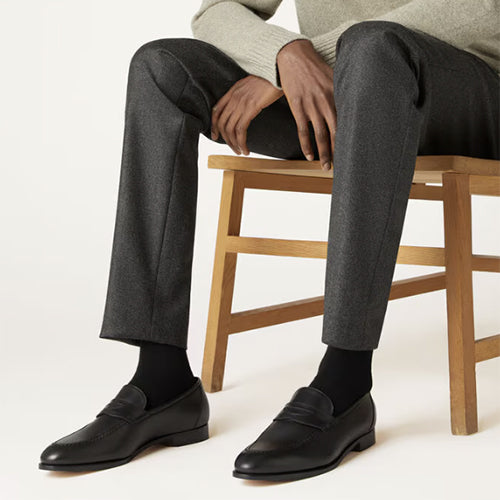 로로피아나 세르지오 로퍼 블랙 (FAO6135)