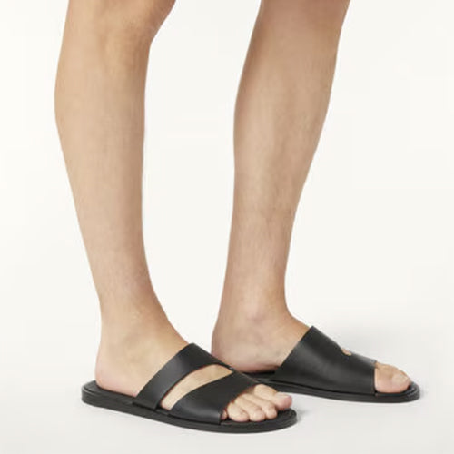 로로피아나 필라 플레인 워크 샌들 블랙