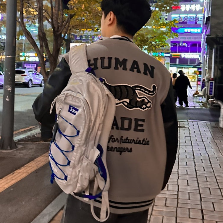 (국내배송) 휴먼 메이드 타이거 그래픽 바시티 자켓