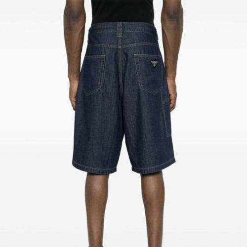 프라다 라이트 데님 버뮤다 반바지