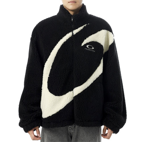 발렌시아가 루프 스포츠 아이콘 집업 자켓 블랙