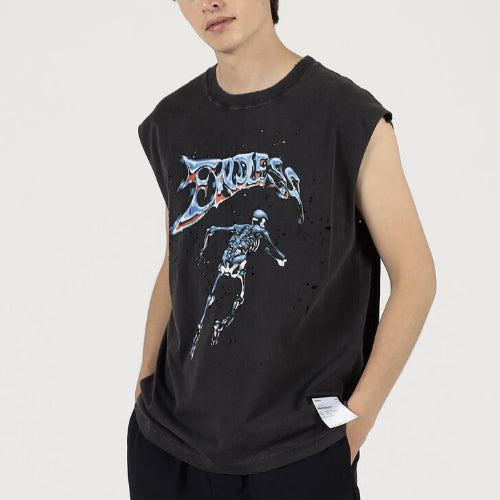 새티스파이 스켈레톤 탱크탑-기능성 특별 제작상품!!-