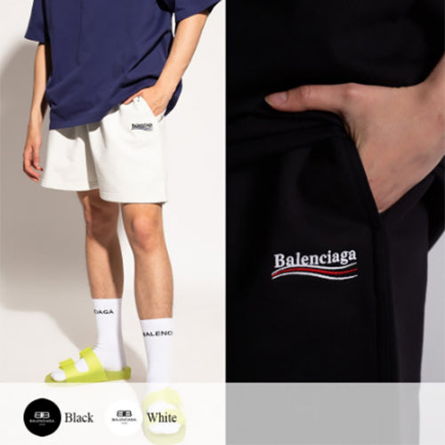 (국내배송, 당일출고) 발렌시아가 웨이브 로고 하프팬츠 ~2Color~