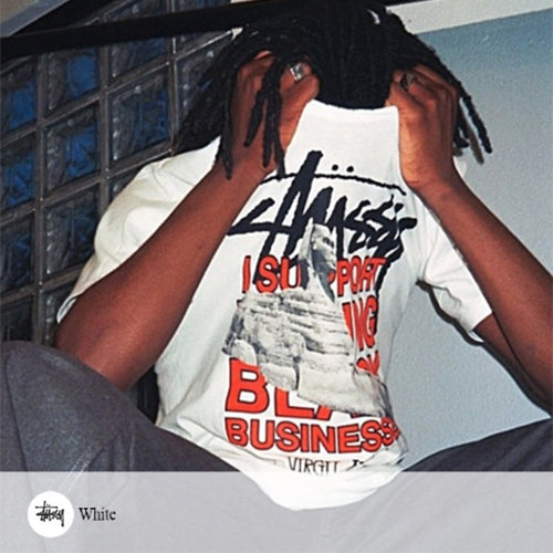 (국내배송, 당일출고) 스투시 X 오프화이트 40 월드투어 티셔츠