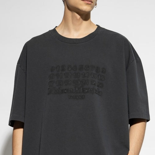 (국내배송) 메종 마르지엘라 엠브로이더드 로고 반팔 티셔츠