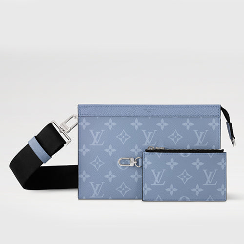 루이비통 타이가라마 가스통 웨어러블 크로스백 스카이 블루