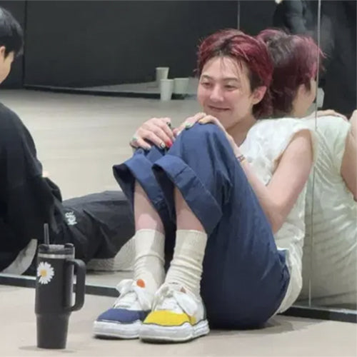 메종 미하라 야스히로 베이커  캔버스 로우탑 스니커즈 멀티 (지디 착용)