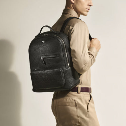몽블랑 그레인 백팩 블랙