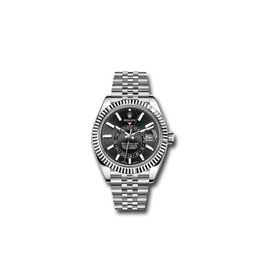 로렉스 SKY-DWELLER 오이스터 스틸 실버 검판 42MM