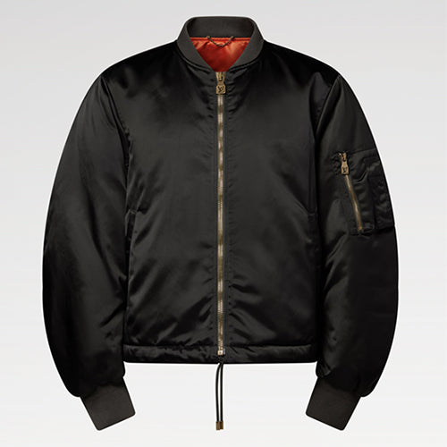 루이비통 크롭드 보머 자켓 딥카키