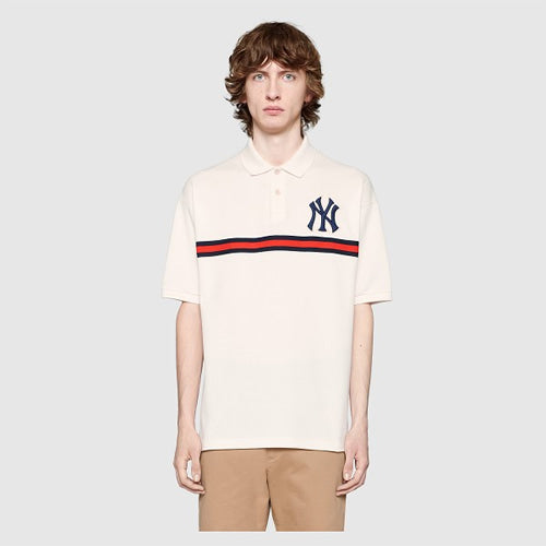 구찌 NY 뉴욕양키스 패치 카라 반팔티셔츠-2color