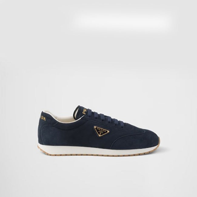 프라다 랭크 스웨이드 스니커즈