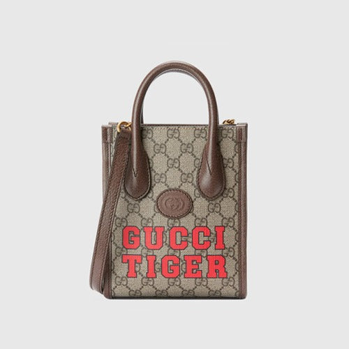 구찌 타이거 GG 미니 토트백