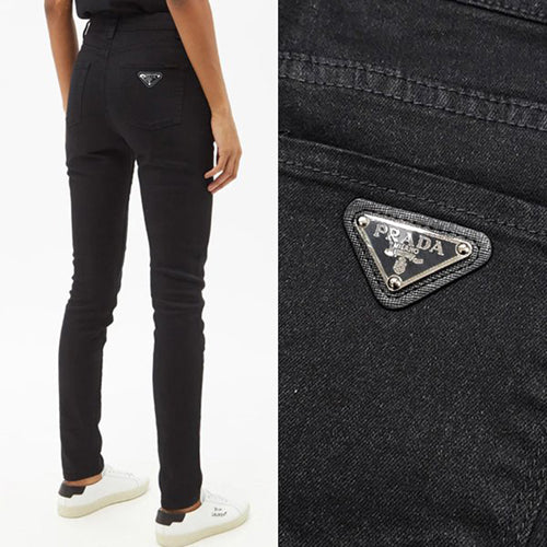 (국내배송) 프라다 백 플레이트 블랙 진