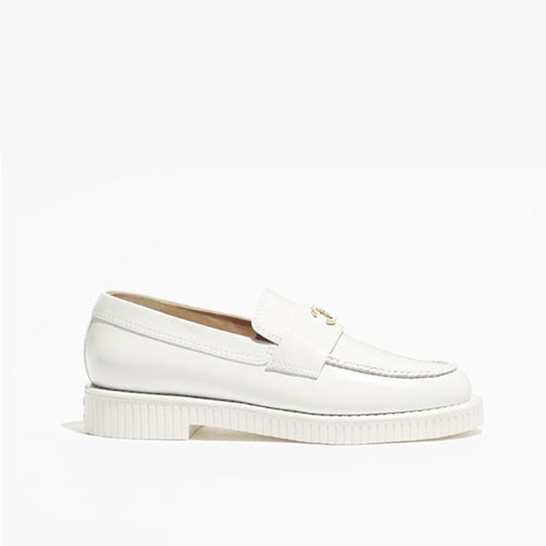 샤넬 로퍼 샤이니 크럼플드 화이트