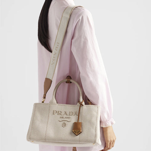 프라다 코튼 캔버스 라지 핸드백 ~4Color~