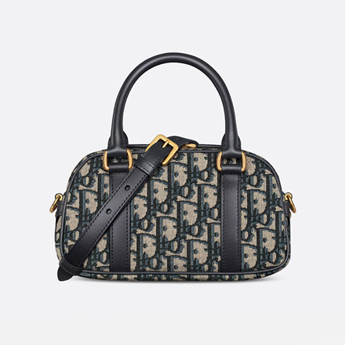 디올 디 바이브 이스트 웨스트 핸드백 네이비 블루