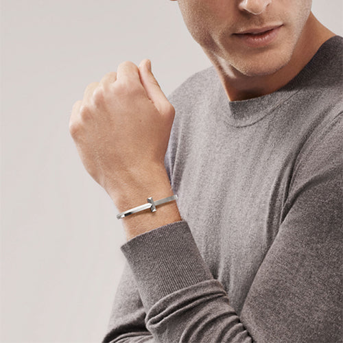 티파니 T 와이드 힌지드 뱅글 팔찌 ~2Color~