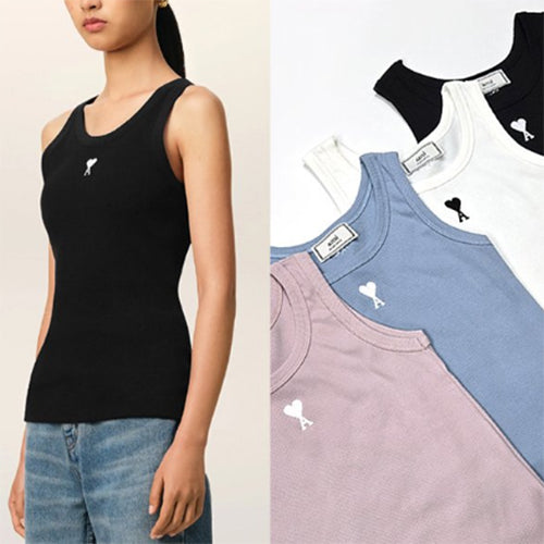 (국내배송) 아미 센터스몰하트 골지나시 ~4Color~