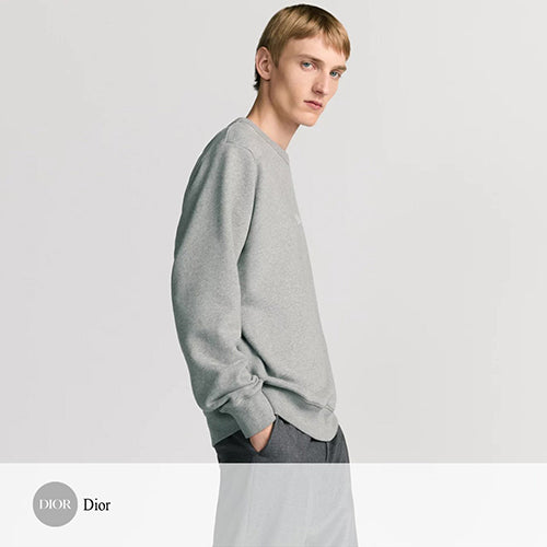 (국내배송, 당일출고) 디올 Montaigne맨투맨 스웨트셔츠 그레이