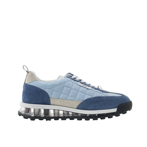 톰브라운 나일론 퀼티드 클리어 솔 테크 러너 라이트 블루