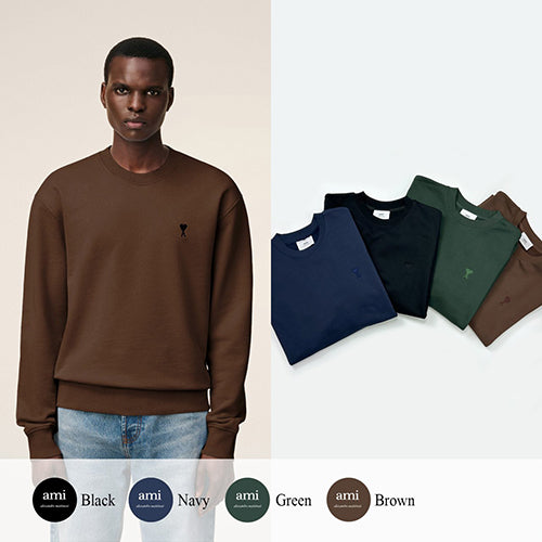 (국내배송, 당일출고) 아미 드 꾀흐 까마이외 자수 맨투맨 ~4Color~