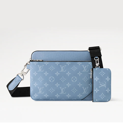 루이비통 트리오 메신저 크로스백 스카이 블루