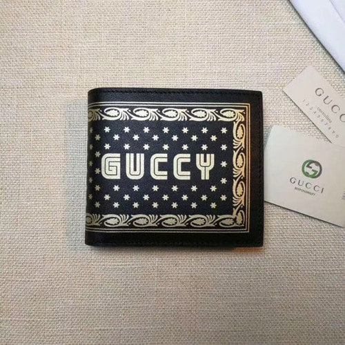 구찌 로고프린트 가죽반지갑