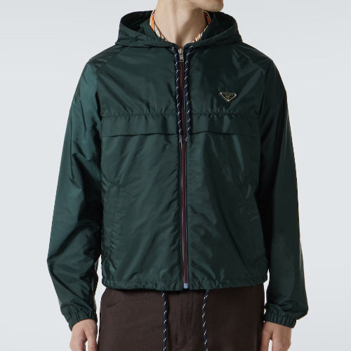 프라다 후드 윈드브레이커 바람막이 그린