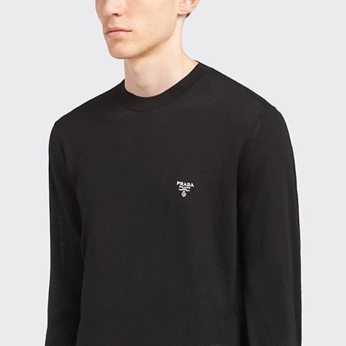 (국내배송, 당일출고) 프라다 슈퍼파인 울 크루넥 스웨터