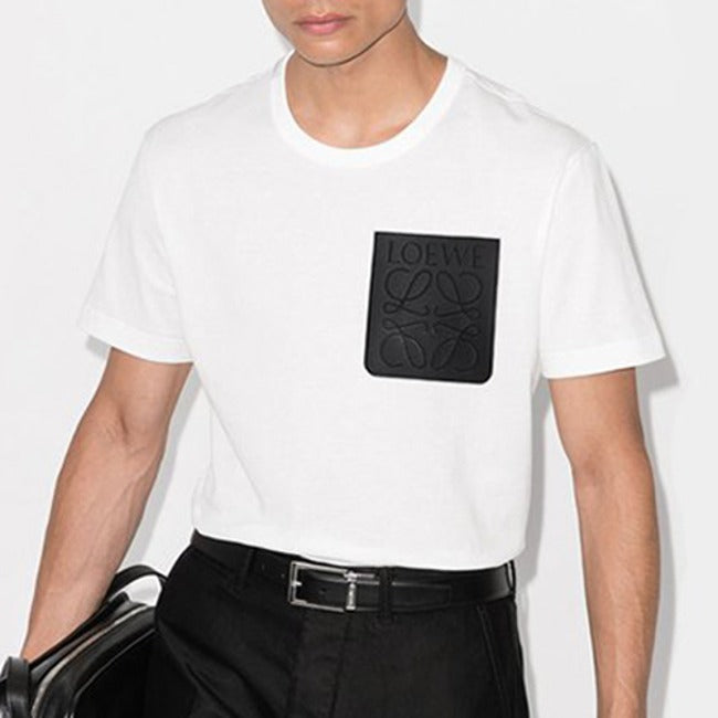 (국내배송) 로에베 레더포켓 반팔티셔츠 ~2Color~