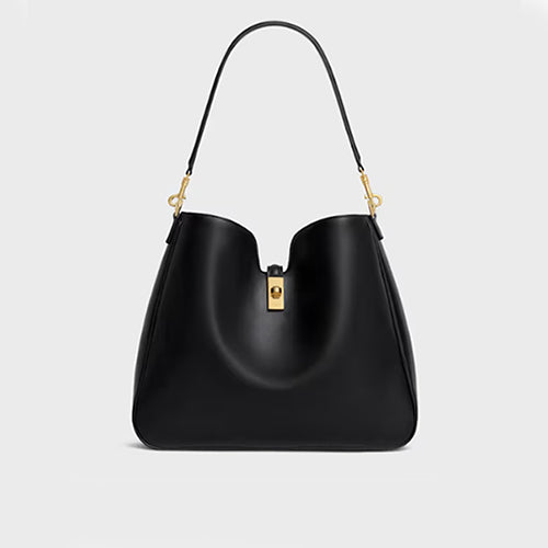 셀린느 삭 미디엄 카미유 16 소프트 숄더백 크로스백 블랙