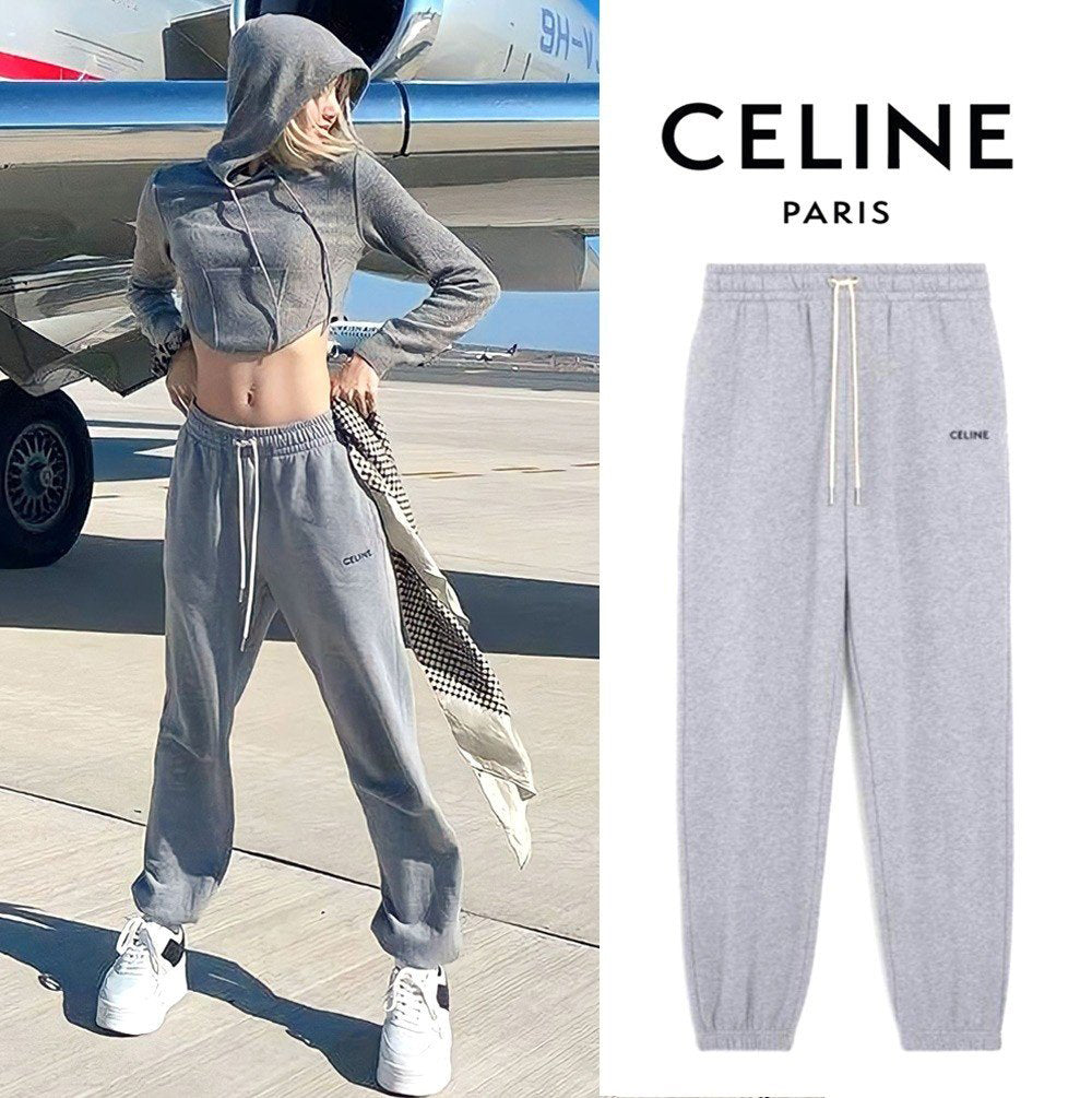 (국내배송, 당일출고) 셀린느 클래식 로고 트레이닝 팬츠 - 리사, 박보검