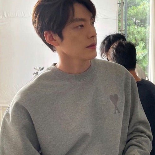 (국내배송) 아미 톤앤톤 미들하트 맨투맨 ~5Color~ (김우빈 착용)