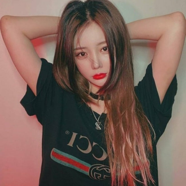 (국내배송, 당일출고) 구찌 오버사이즈 빈티지 로고 코튼 티셔츠