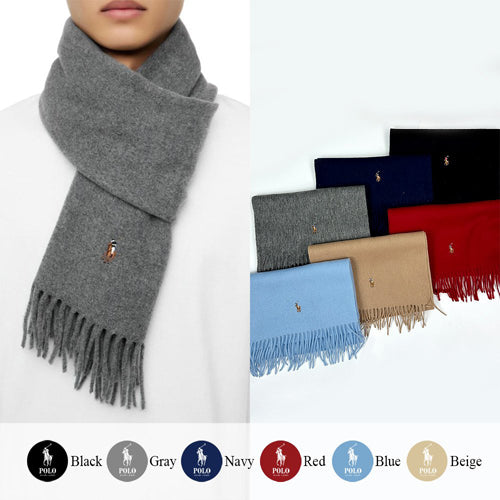 (국내배송, 당일출고) 폴로 랄프로렐 포니 자수 머플러 ~6Color~