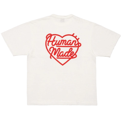 (국내배송) 휴먼메이드 포켓 하트 로고 반팔 티셔츠 ~2Color~